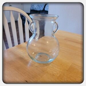 Elegant Clear Glass Vase
